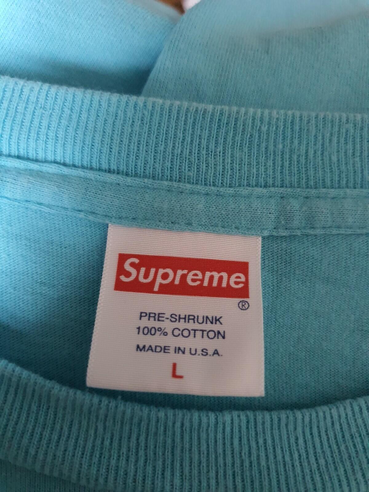 SS17 Supreme Been Hit L/S Tee Light Blue Size L