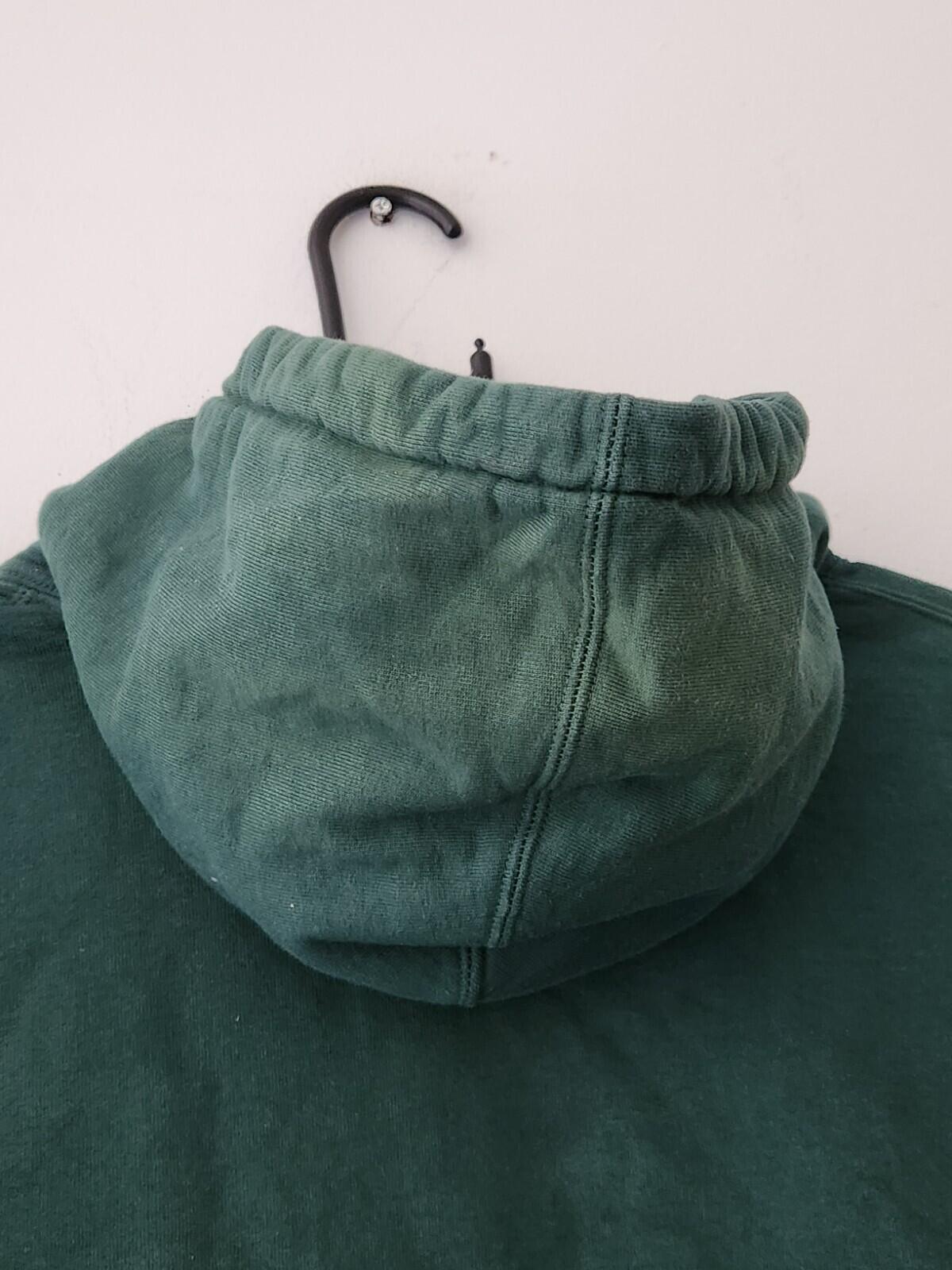 FW21 Supreme Bleached Hooded Sweatshirt hoodie size Medium M dark green