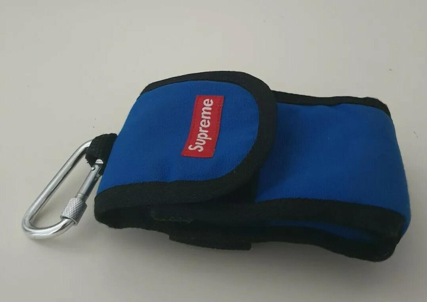 Supreme digital camera bag / pouch blue small box logo Very rare Vintage