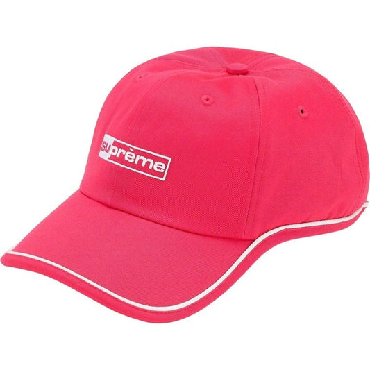 Gorra de 6 paneles con ribete de Supreme SS20 rosa