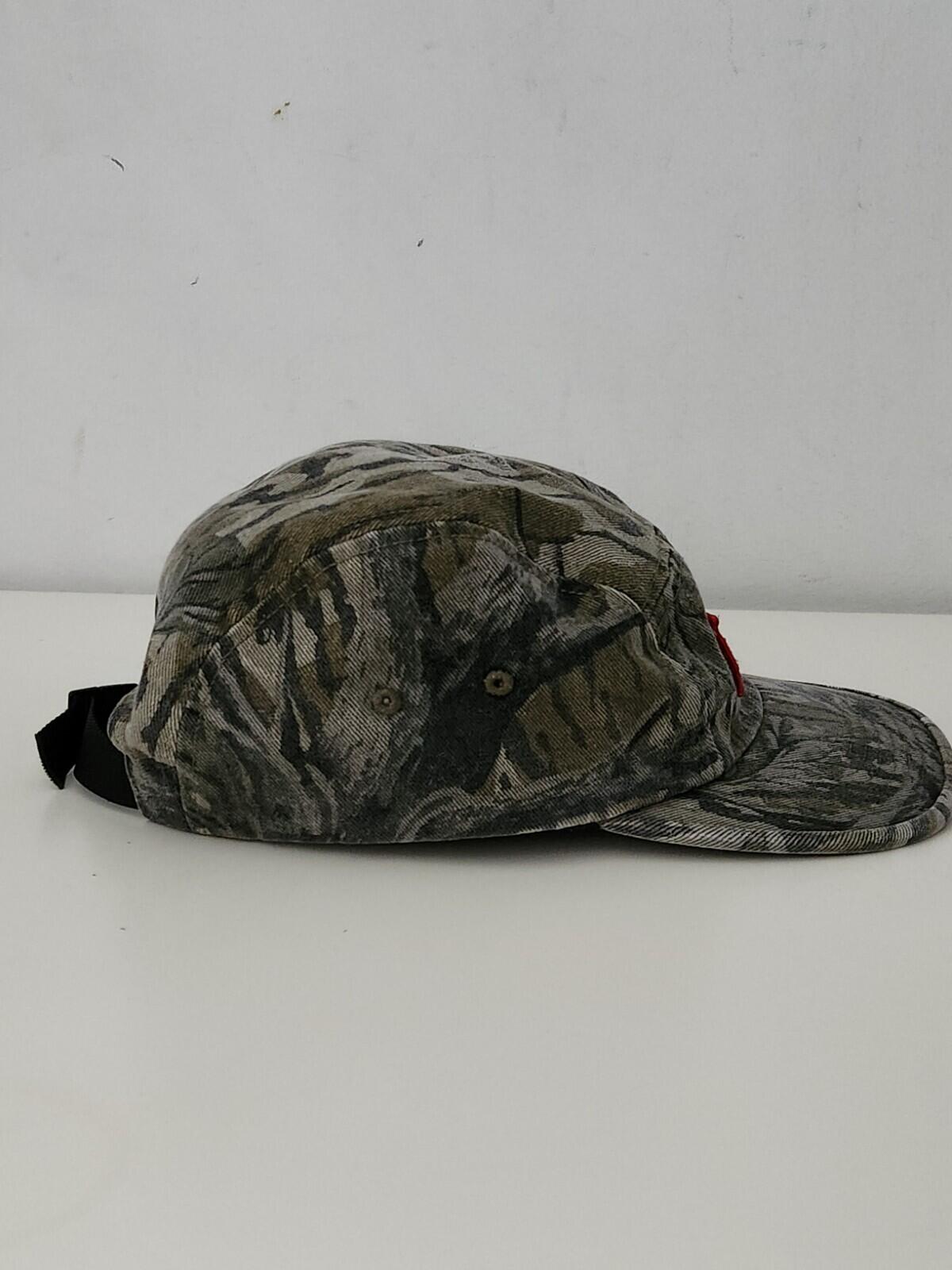 FW18 Supreme Military Camp Cap Mossy Oak Camo Hut Rotes Box-Logo