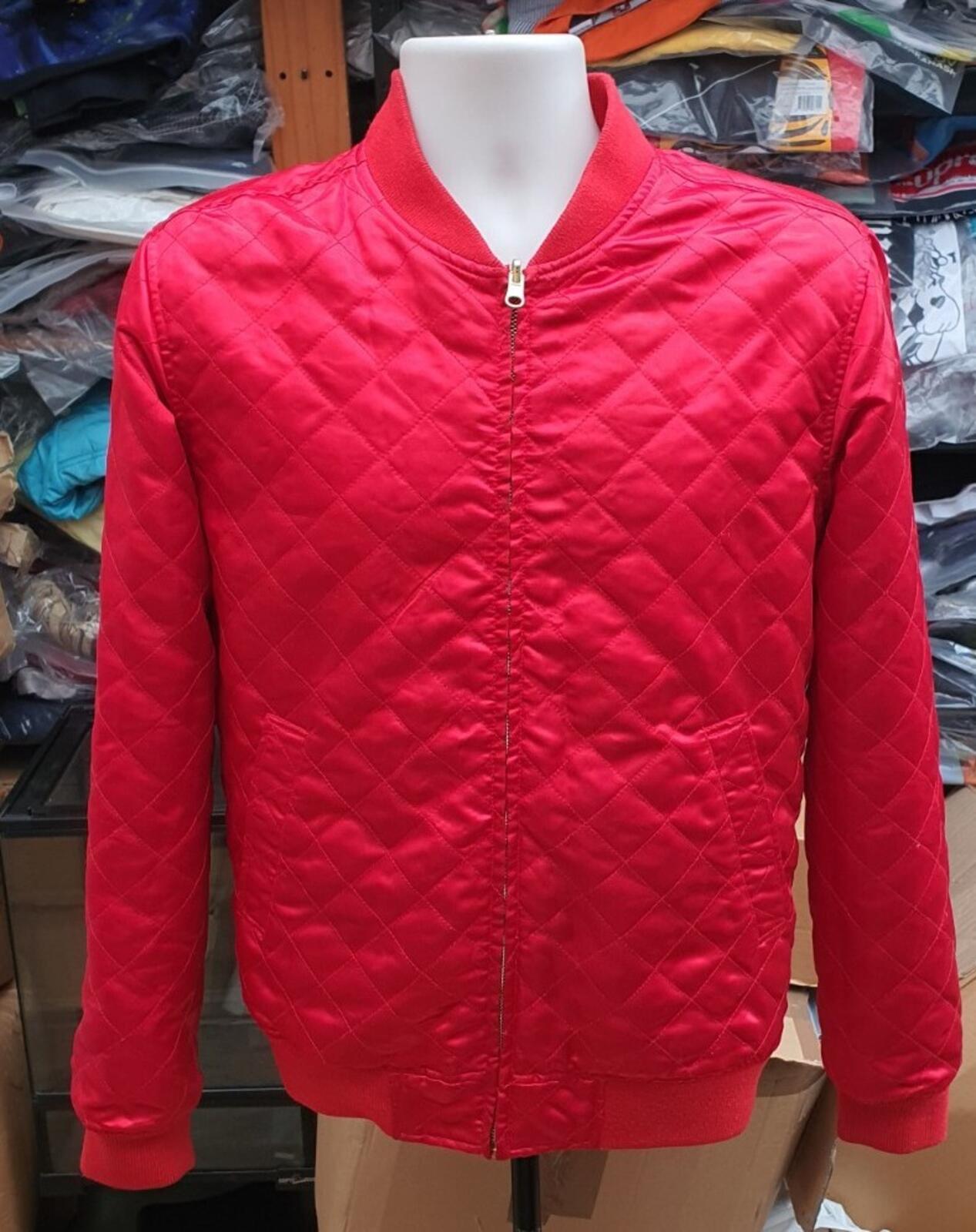 SS15 Supreme Emperor reversible bomber red satin jacket M medium dragon Chinese