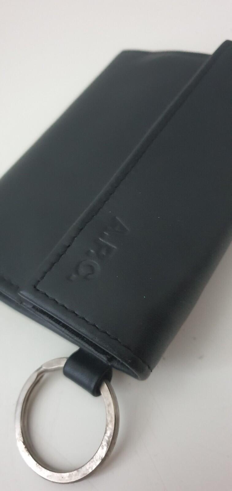 A.P.C. BAD MTH FCK Leather wallet black Chain holder Rare APC Accessory