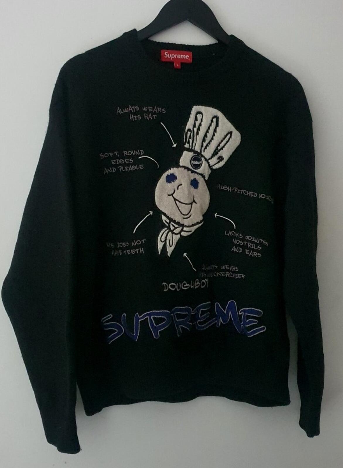 Sudadera de lana Supreme Doughboy FW22 negra talla S