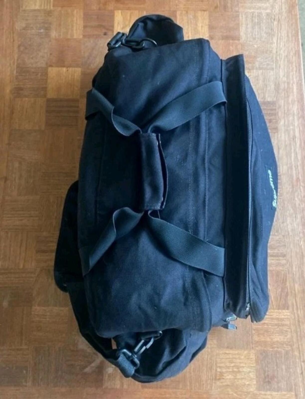SS12 Supreme Travel Bag duffle black 2012 vintage hold all carry on