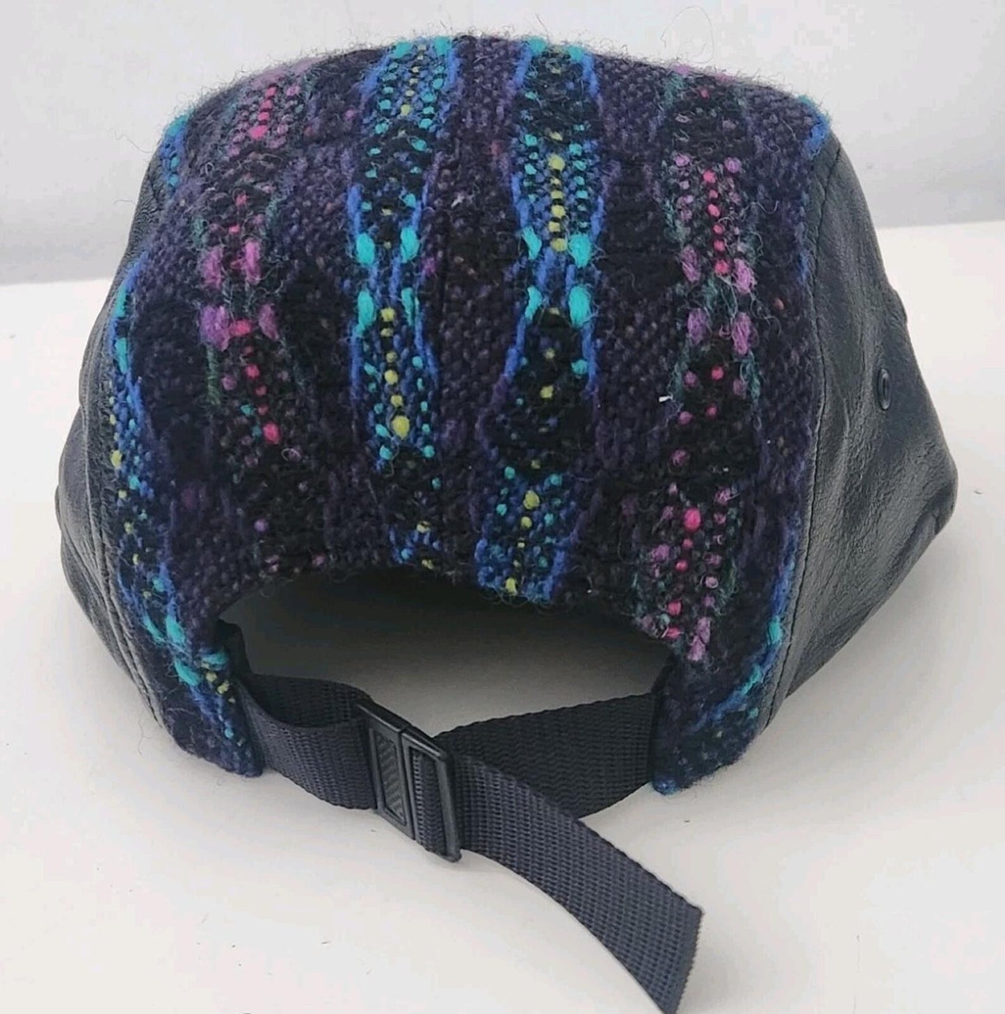 FW13 Supreme Diamond Magee Tweed camp cap Wool Leather Hat box logo vintage 2013