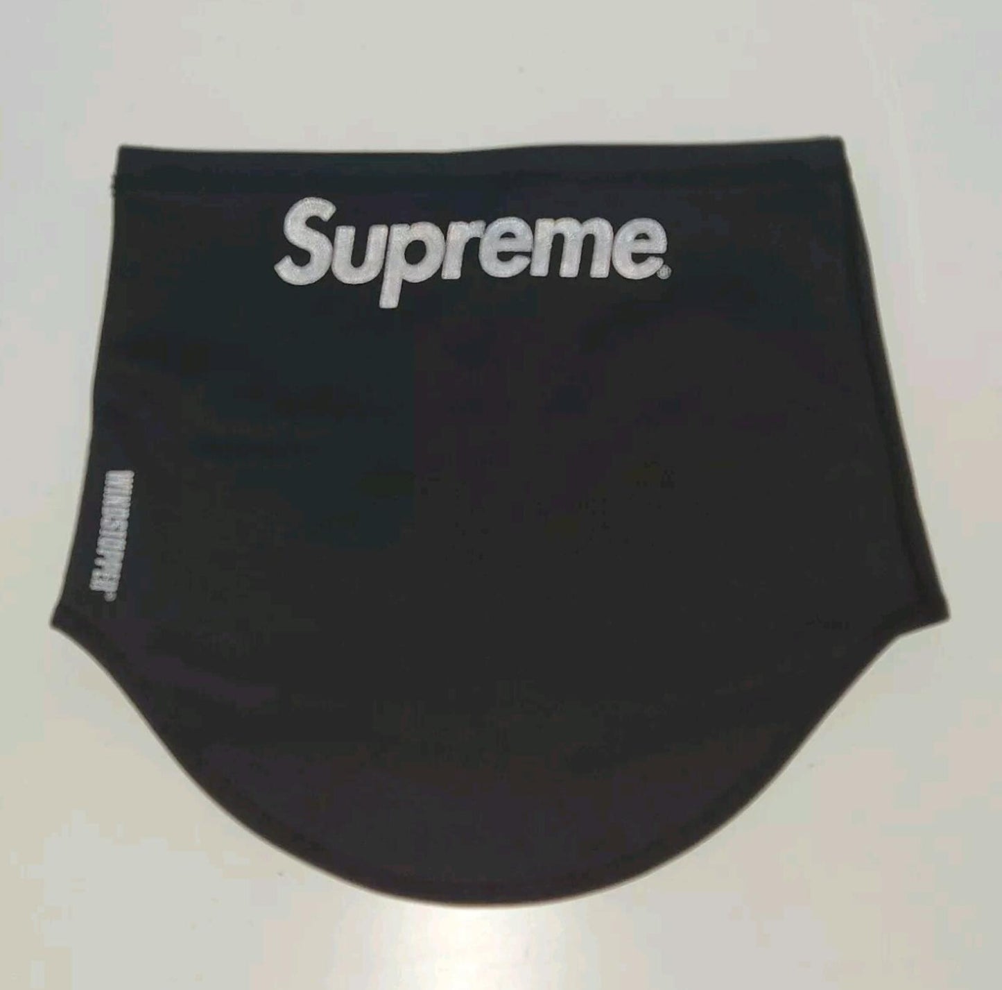 FW23 Supreme Windstopper neck gaiter Black Water Resistant GORE-TEX Reflective