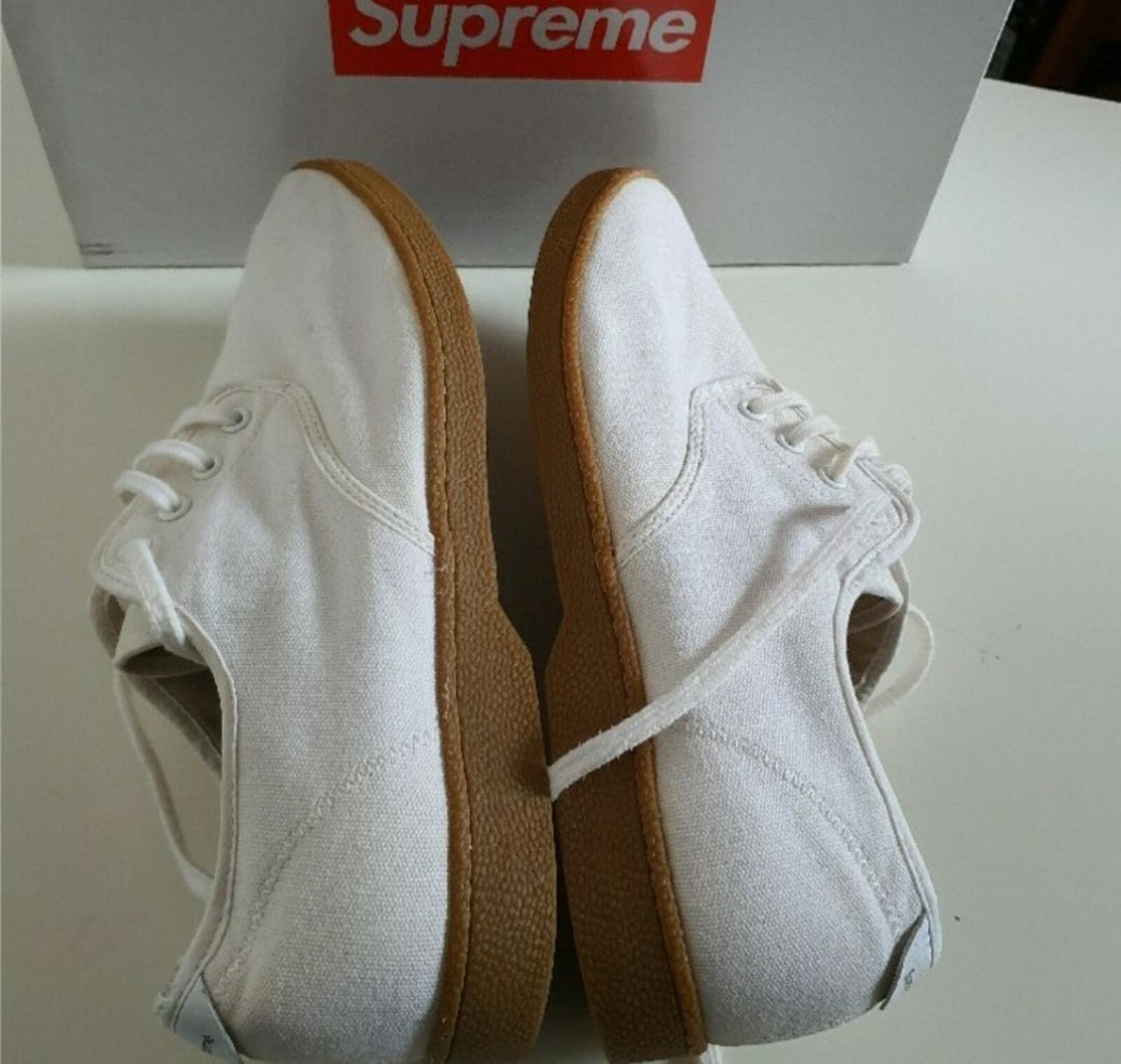 SS09 Supreme Canvas House Shoes White US 10