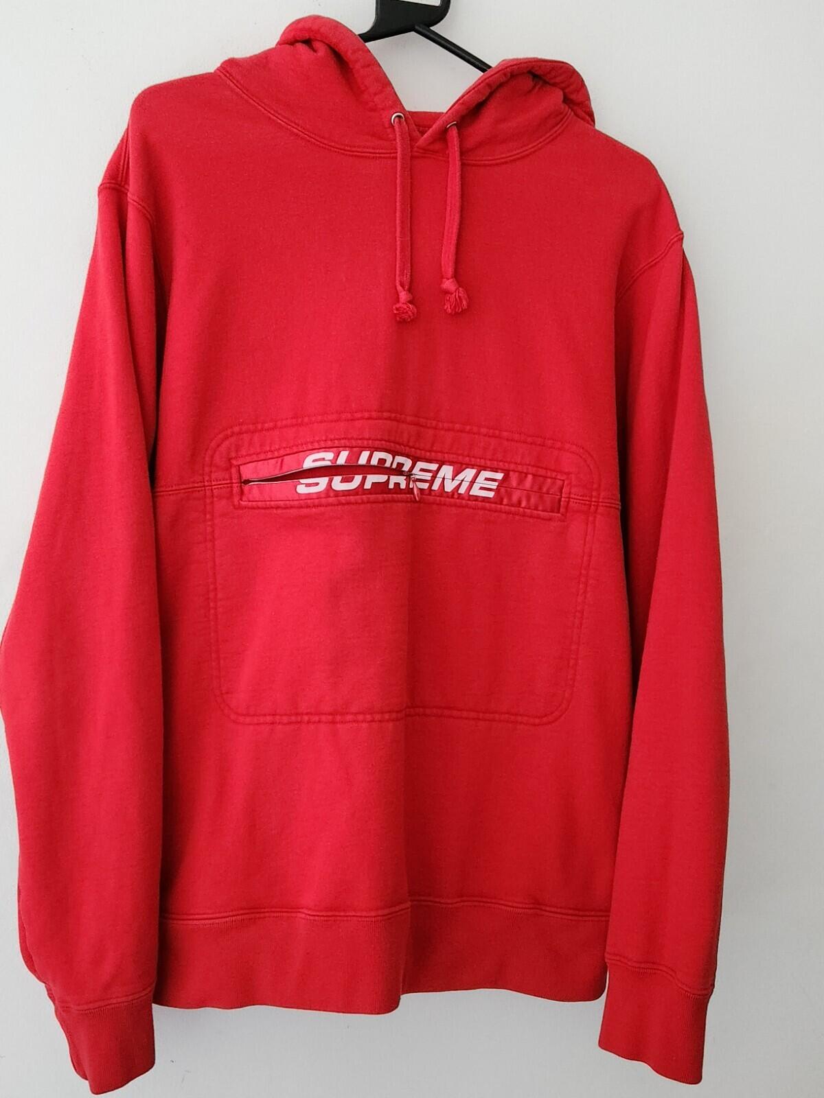 SS19 Supreme Zip Pouch Kapuzenpullover Größe M Hoodie Pullover