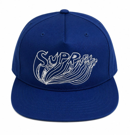 SS15 Supreme x Daniel Johnston 5-Panel-Cap Blau