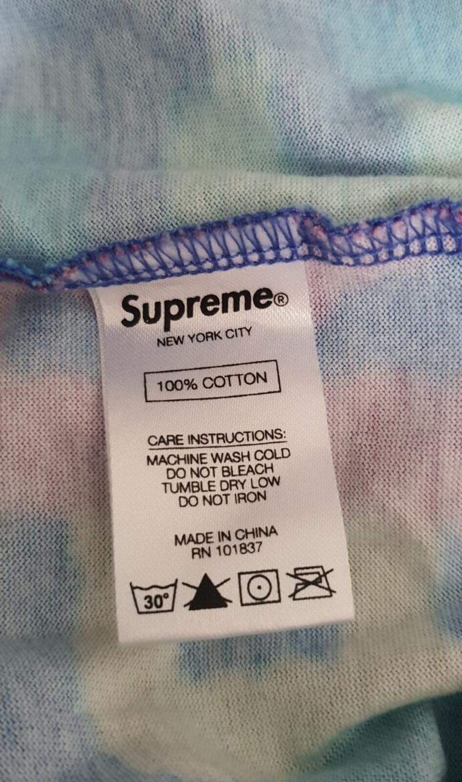 SS18 Supreme Letters L/S top Tee size L large T-shirt royal blue