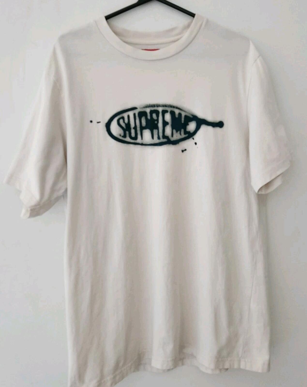 SS22 Supreme Ink Blot S/S Top Natural T-shirt size L large Short Sleeve Tee