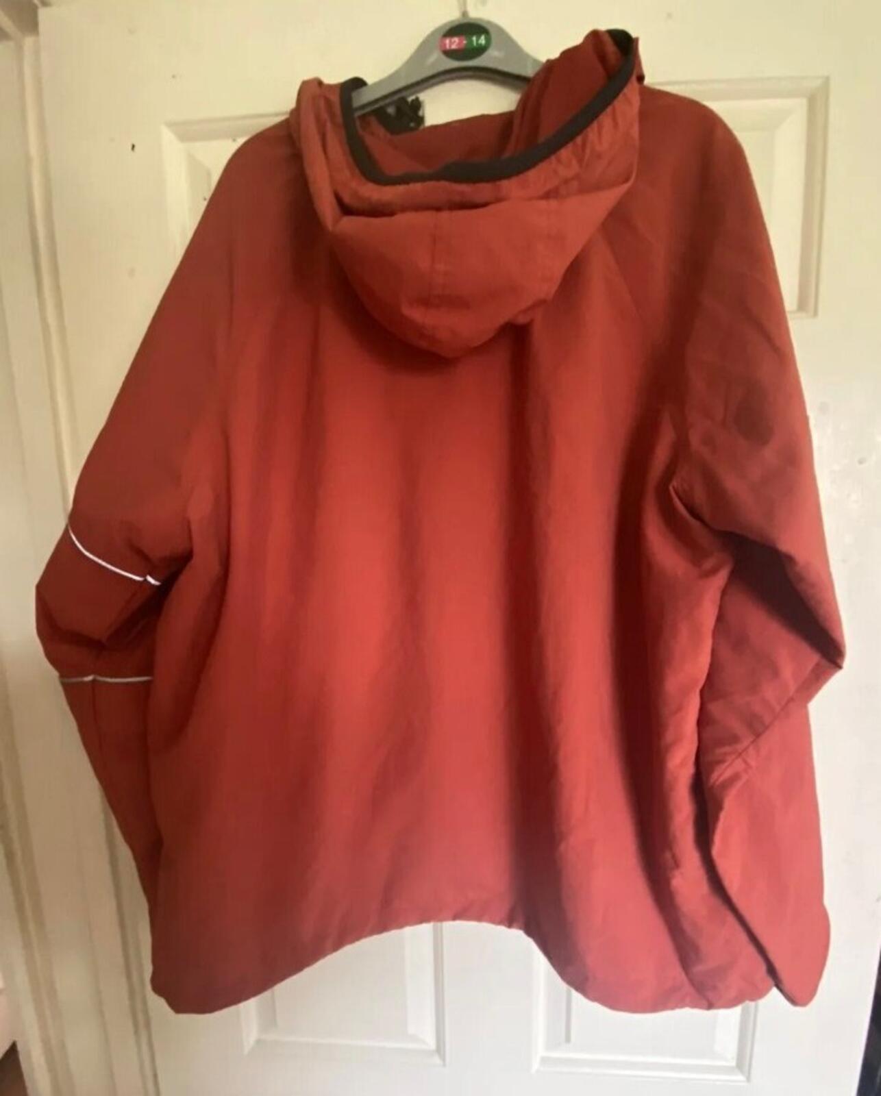 SS19 Supreme Nylon Ripstop Hooded Pullover  M medium jacket Water resistant rust