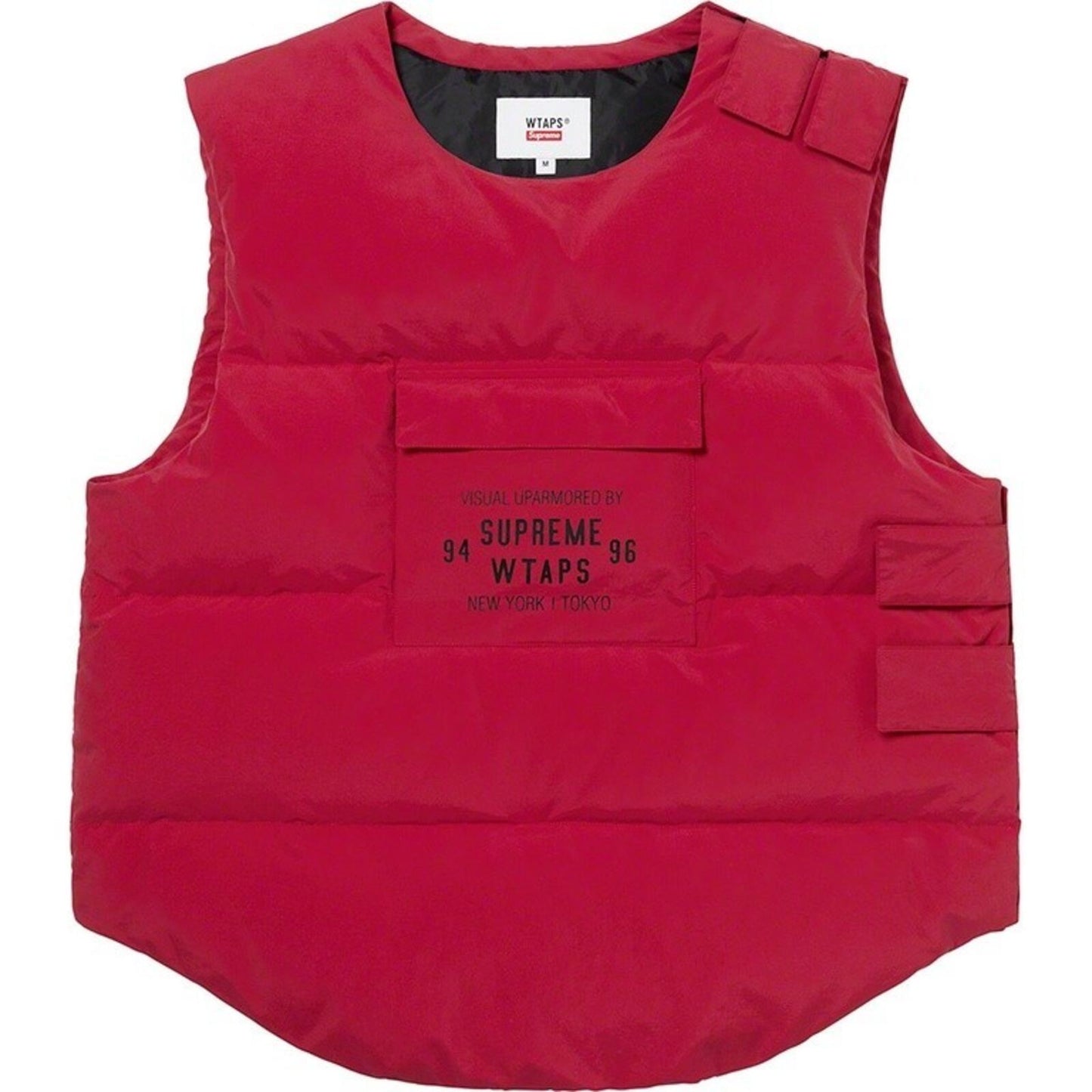 FW21 Supreme x WTAPS Tactical Down Vest Red Size L Water Resistant