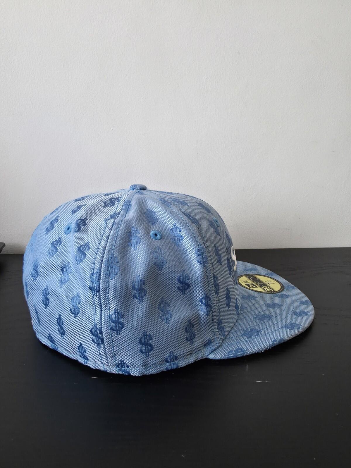 SS18 Supreme Monogram Box Logo New Era Light Blue Size 7 1/2 $ Dollar