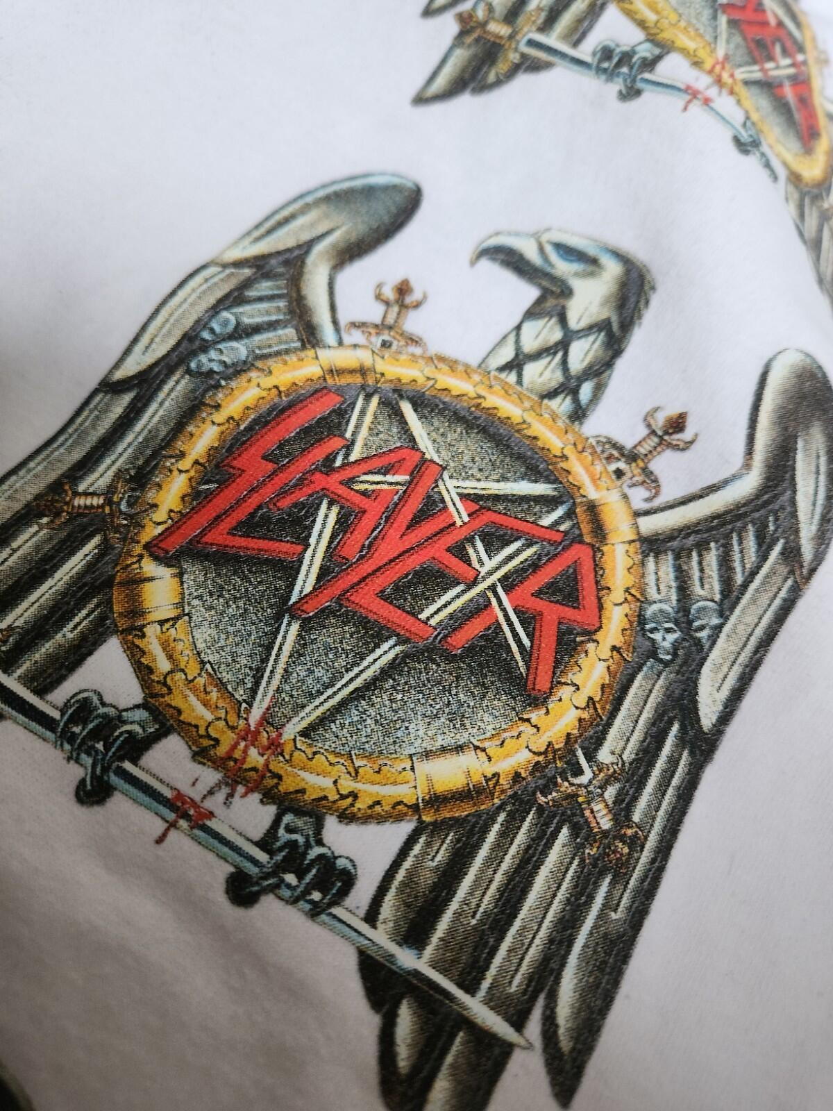 FW16 Supreme x Slayer Eagle tee white T-shirt size M medium