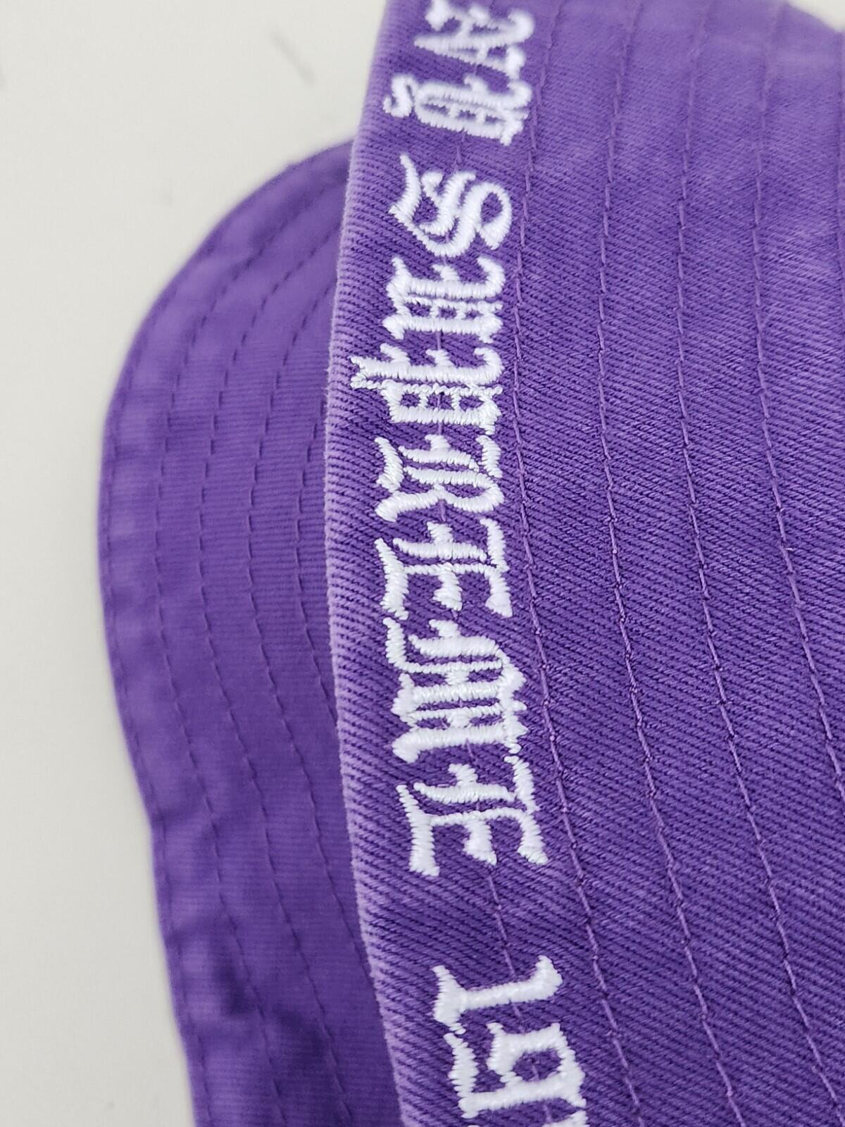 SS23 Supreme Embroidered Brim crusher Size S/M Purple bucket hat small / medium