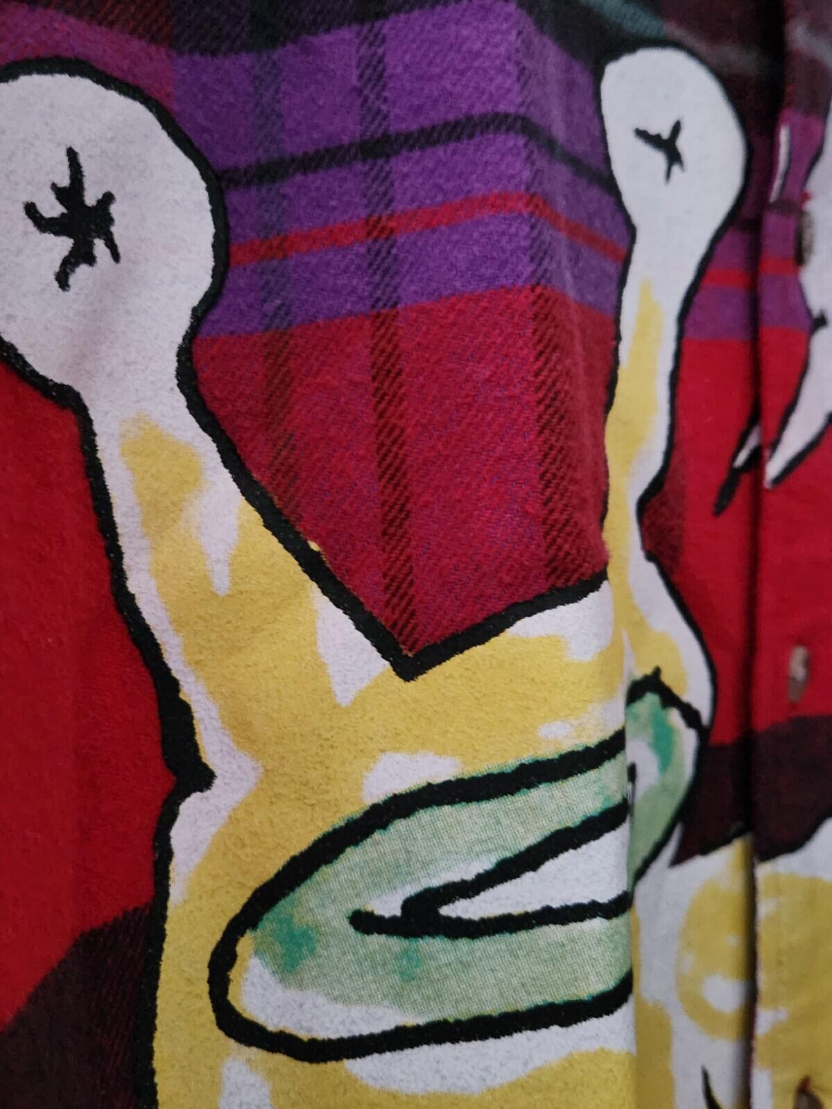 SS20 Supreme x Daniel Johnston plaid shirt red M Medium I KNOW SUPREME flannel