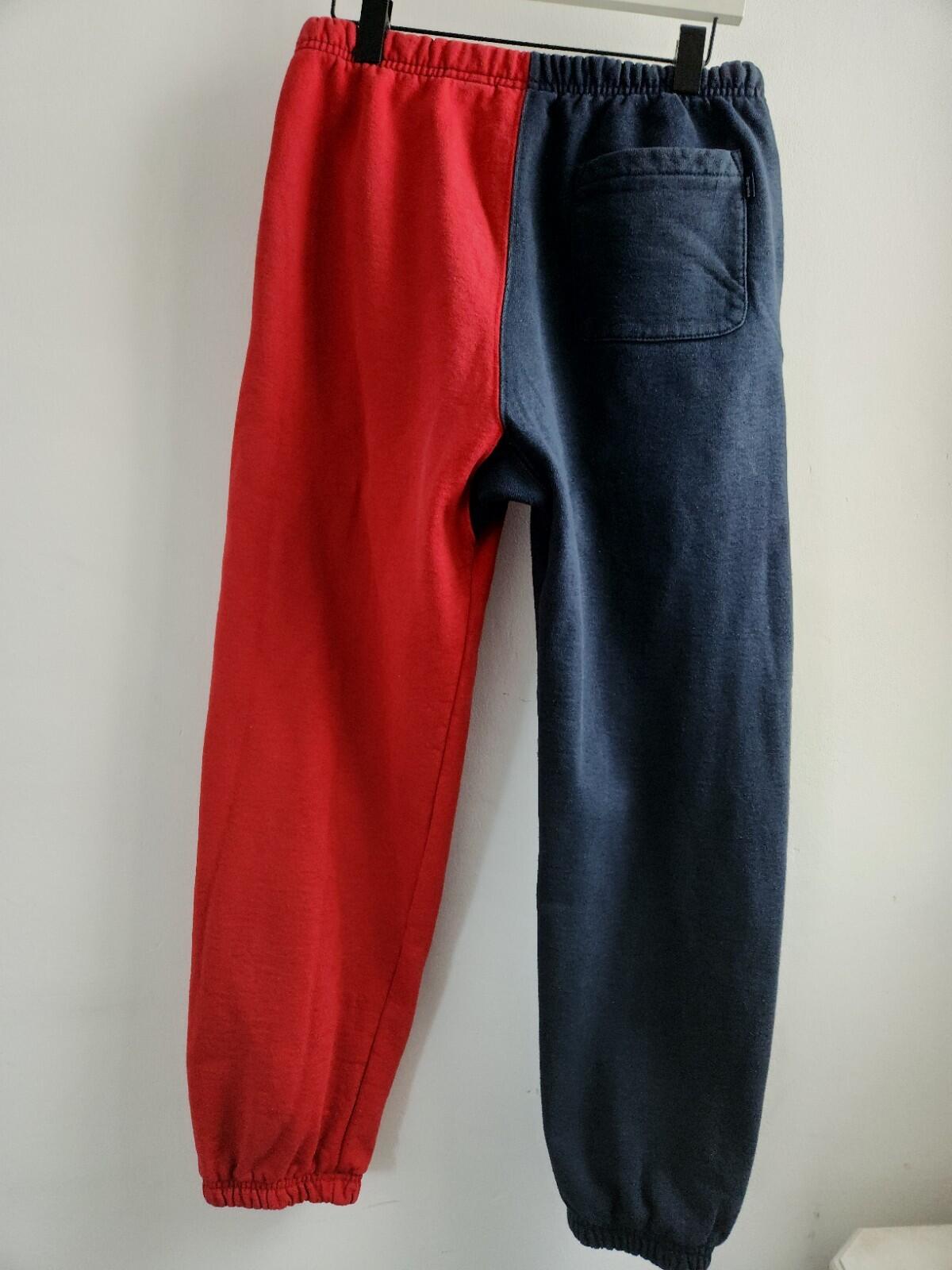 FW18 Supreme Split sweatpant red black pants size S Small