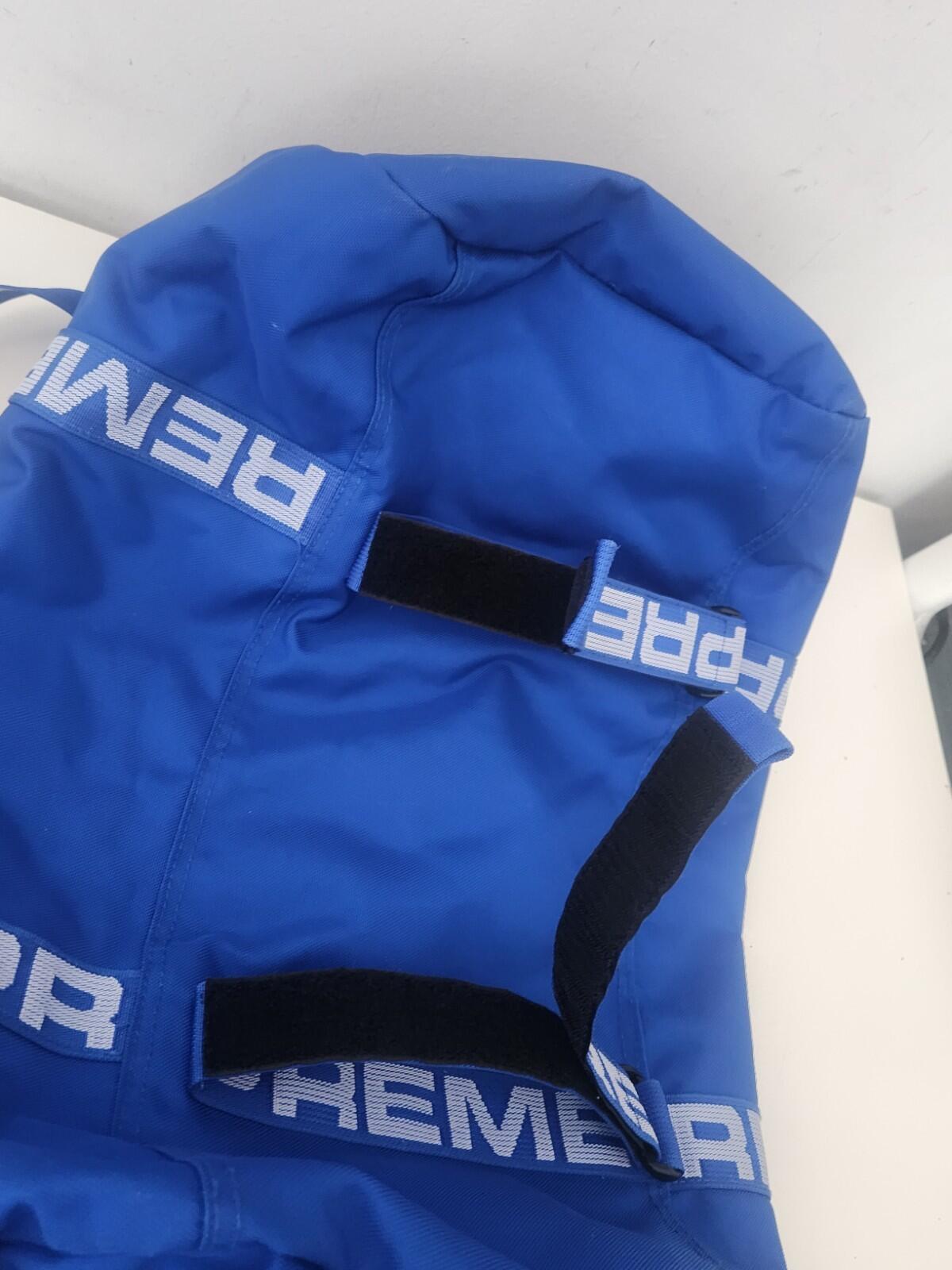 SS18 Supreme large duffle bag royal cordura fabric blue duffel ripstop nylon