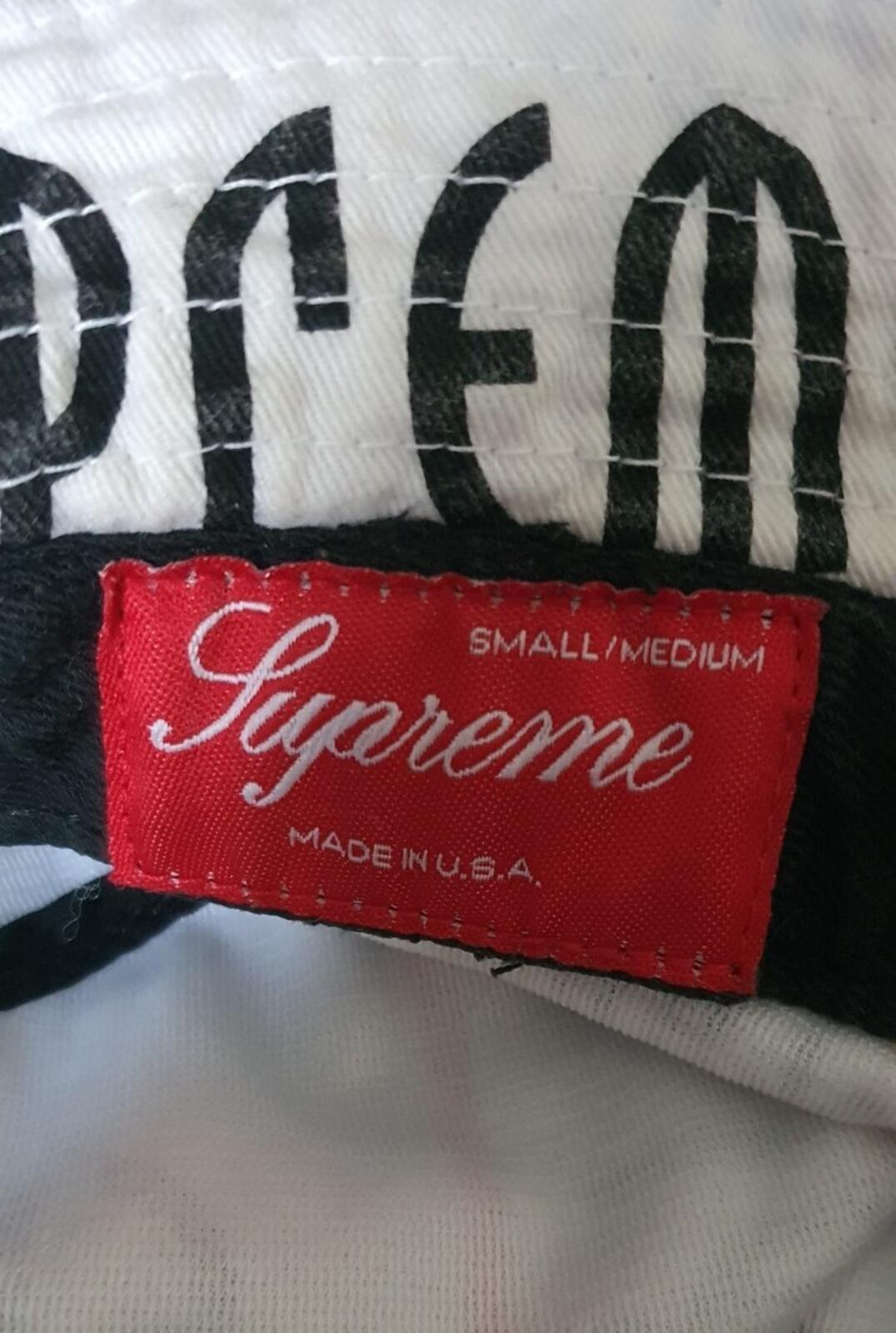 SS14 Supreme Riot crusher S/M White bucket hat