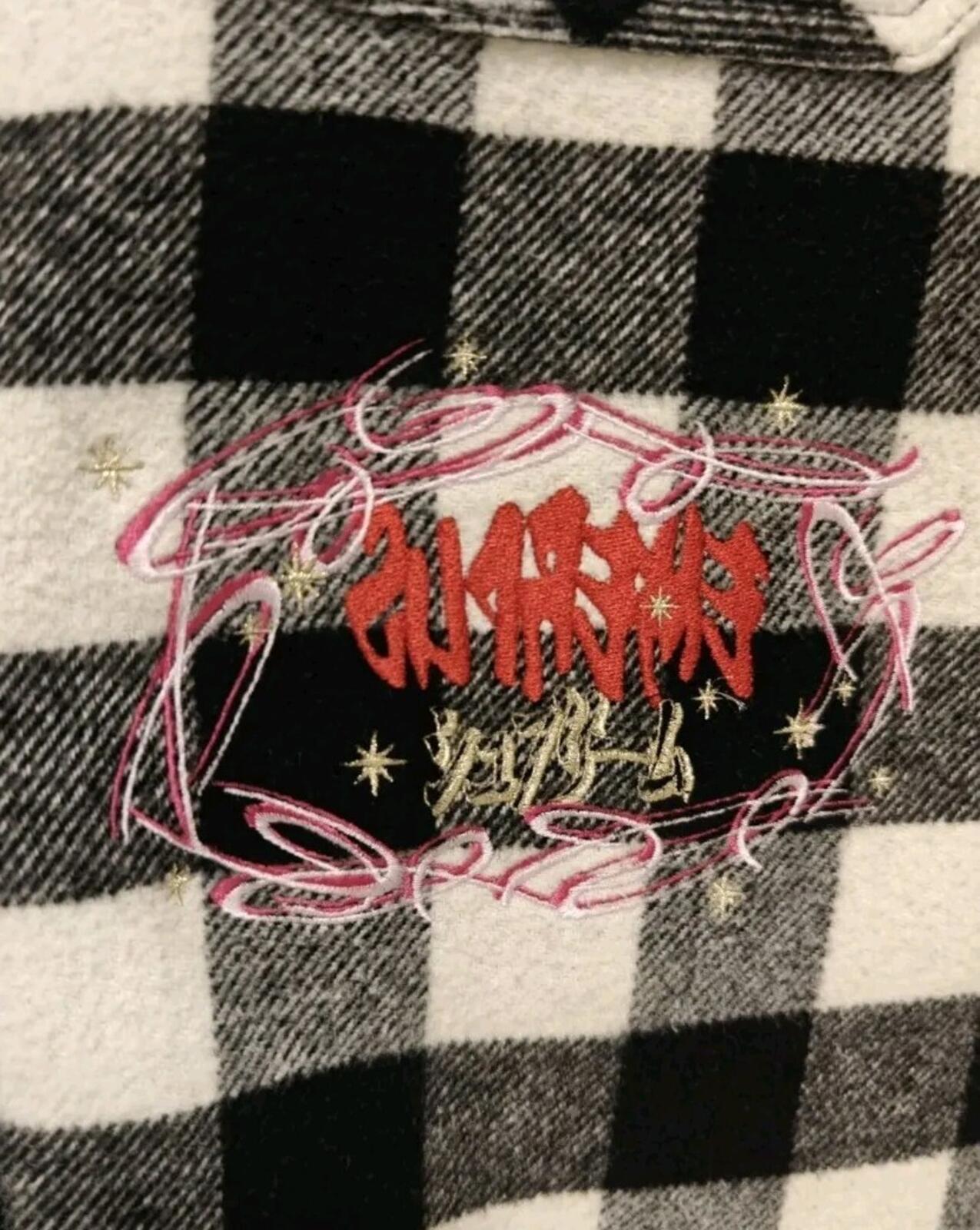 FW19 Supreme 1 - 800 Buffalo Plaid Shirt Black Size M Medium Artwork by AOI