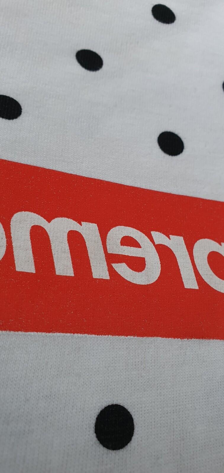 SS12 Supreme Comme Des Garcons CDG Box Logo Polka Dot Tee white T-shirt Vintage