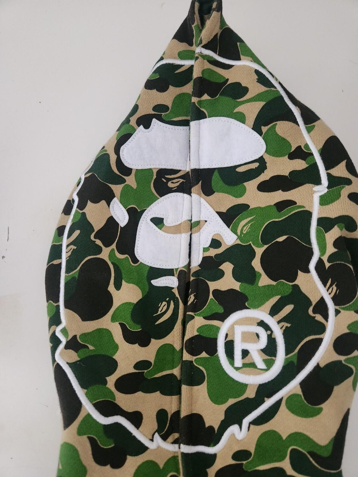 A Bathing Ape Men ABC Camo 2nd Ape Wide Pullover Hoodie Size M BAPE