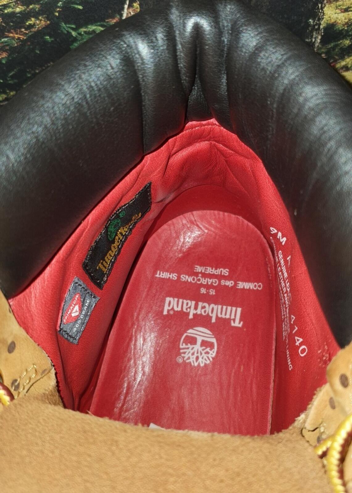 FW15 Supreme x Comme Des Garcons Timberland 6" boot UK 8.5 US 9 EU 43 CDG wheat