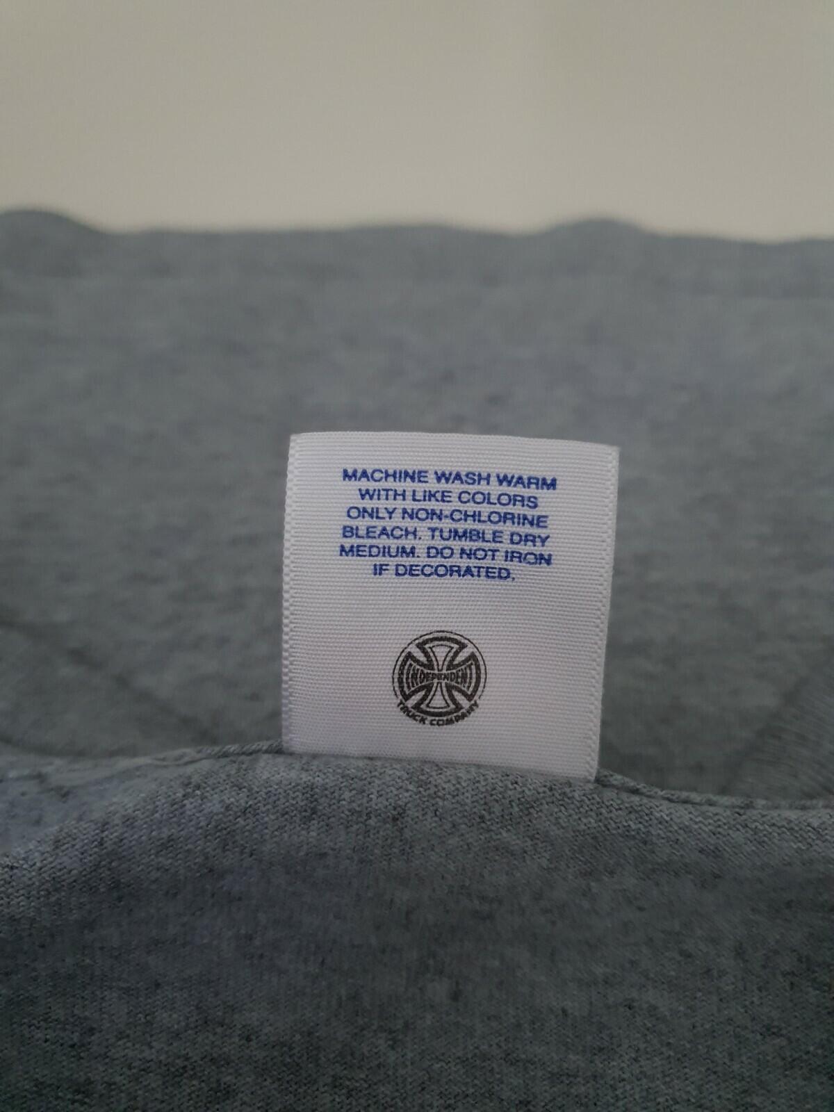 FW15 Supreme x Independent Fuc* The Rest heather grey tee XL T-shirt Made In USA