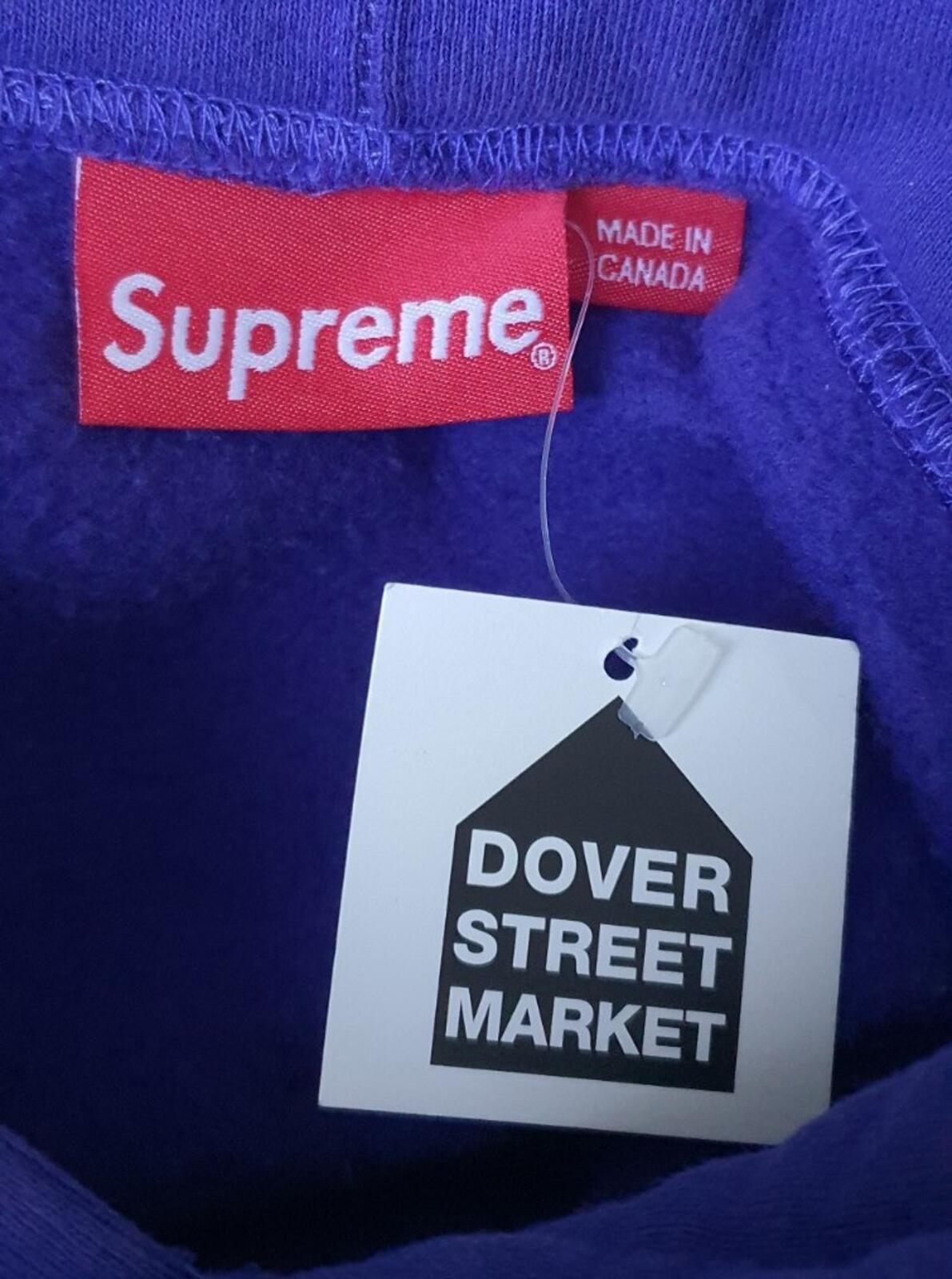 SS23 Supreme World Famous Micro Logo Purple hooded sweatshirt Hoodie M medium
