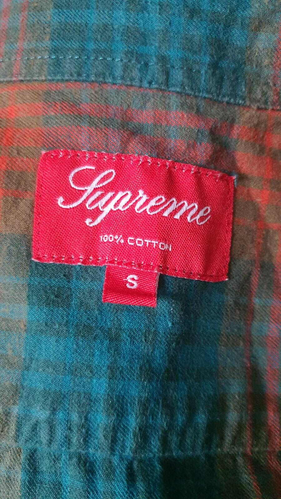 FW11 Supreme Ombre Plaid Shirt Size S