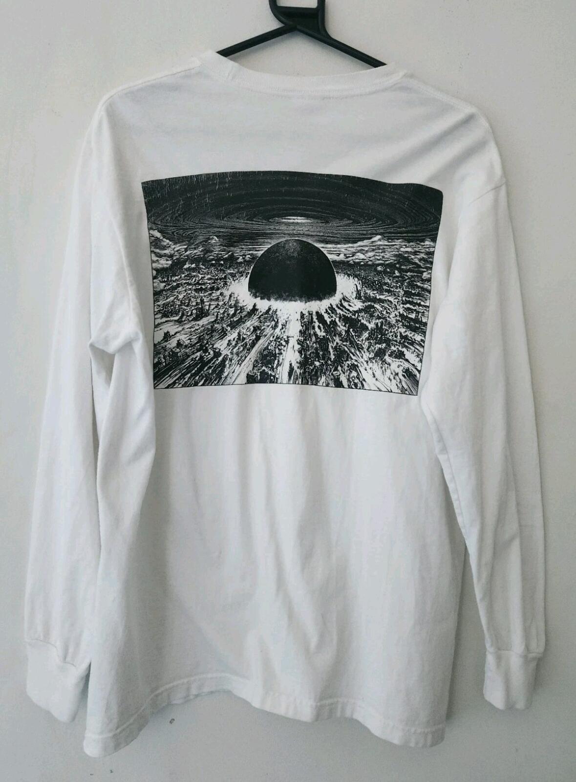 FW17 Supreme Akira Neo-Tokyo L/S tee white Long sleeve medium T-shirt Anime Rare