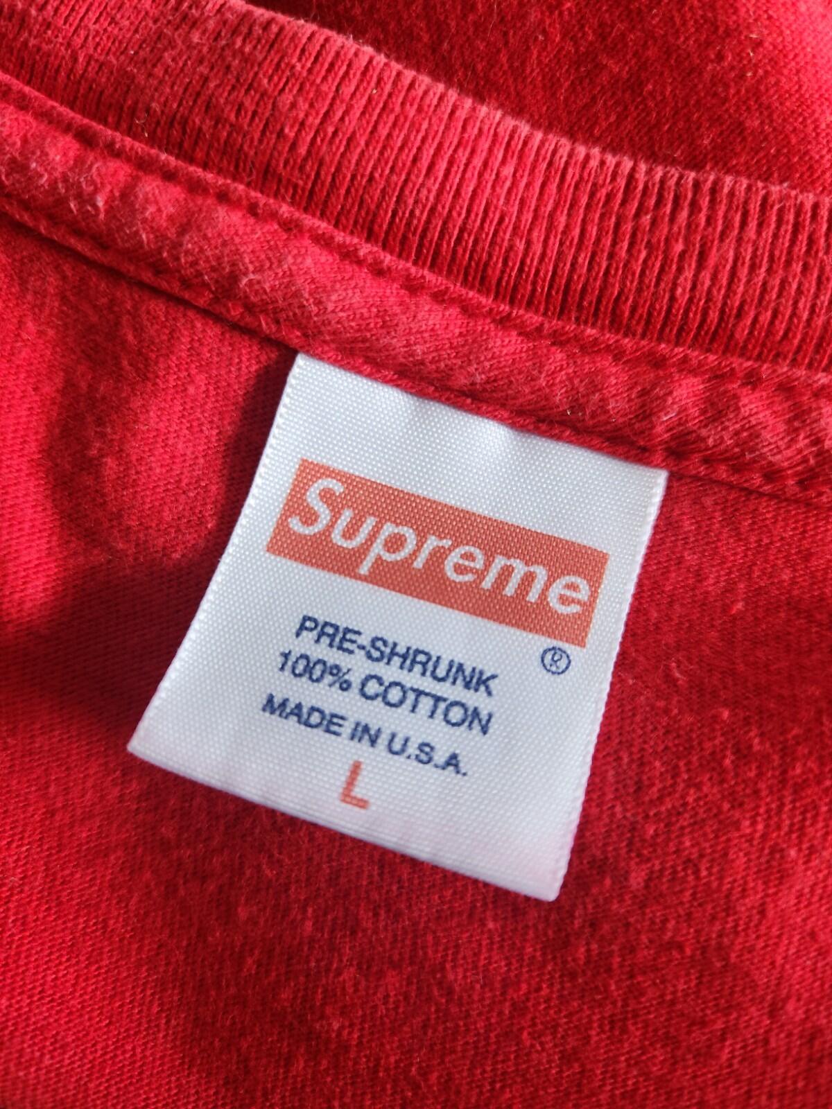 SS16 Supreme x Morrissey Tee size L large red photo T-shirt Made In USA