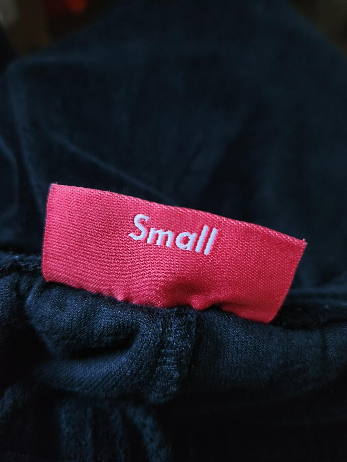 FW17 Supreme Velour Warm Up Pant black size S small pants trousers
