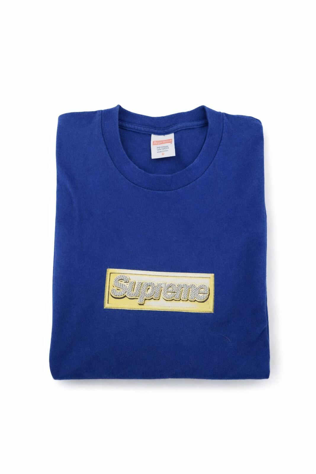 SS13 Supreme Bling Box Logo Tee Blue Size M