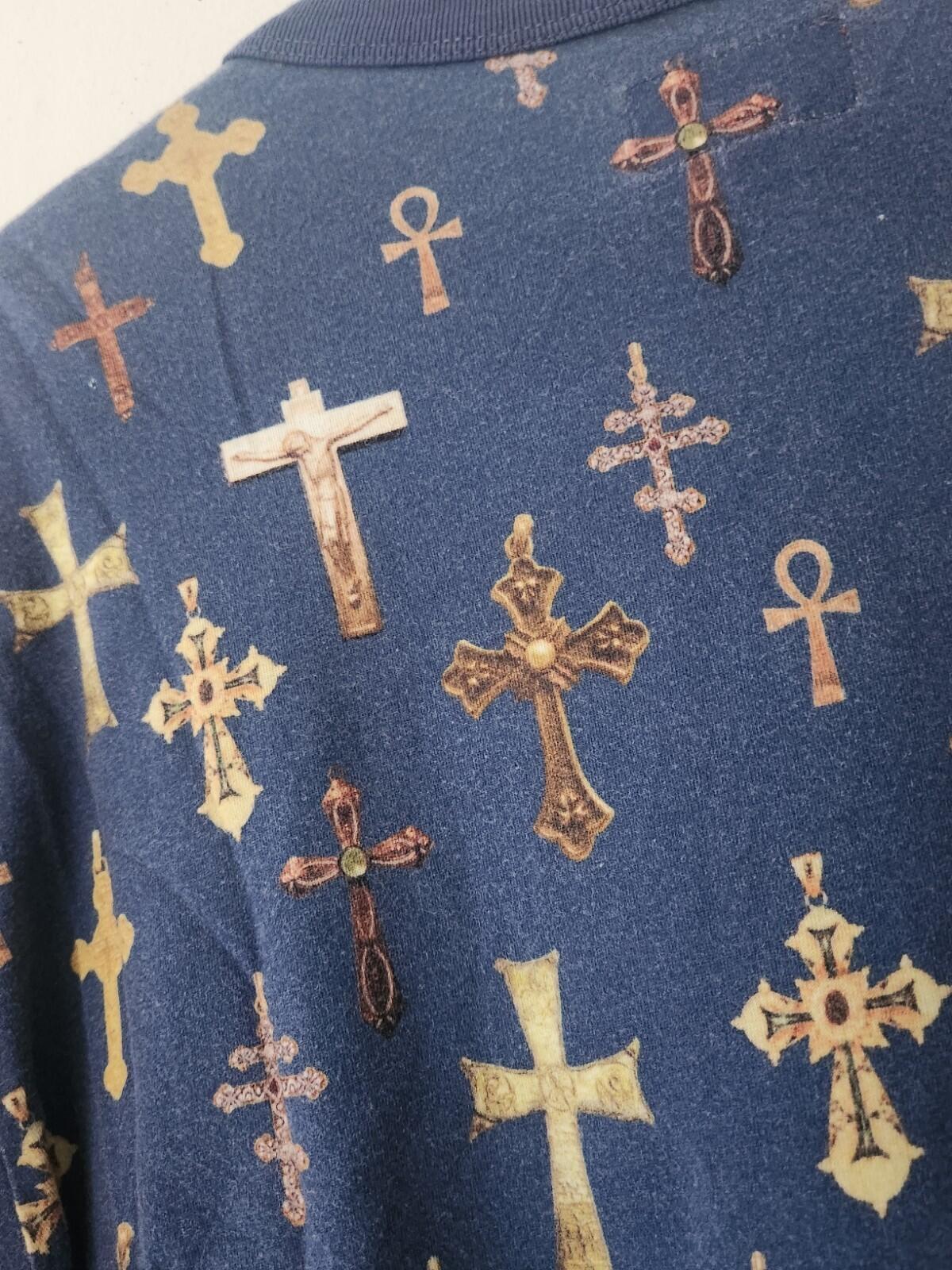 SS13 Supreme Crosses Tee size L large navy T-shirt 2013 vintage rare