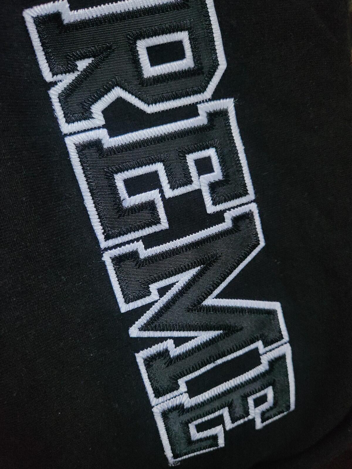 FW21 Supreme Leopard Trim Hooded Sweatshirt Black Size XL