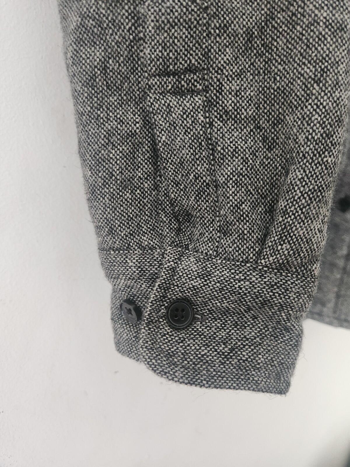 FW12 Supreme Pile Lined Shirt Grey Wool Size M