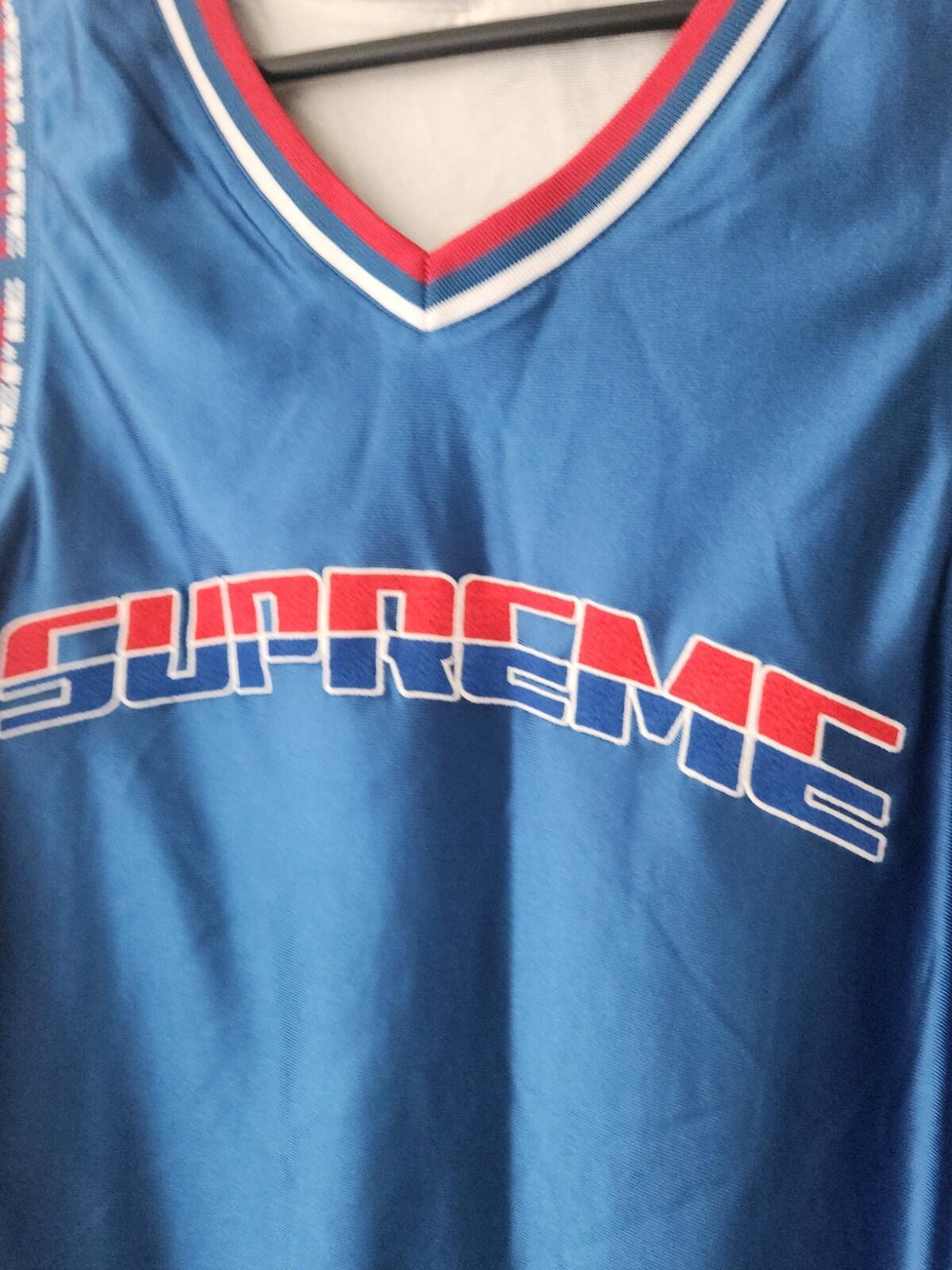 SS22 Supreme Reversible Basketball Jersey Size L Large Royal sleeveless tank top