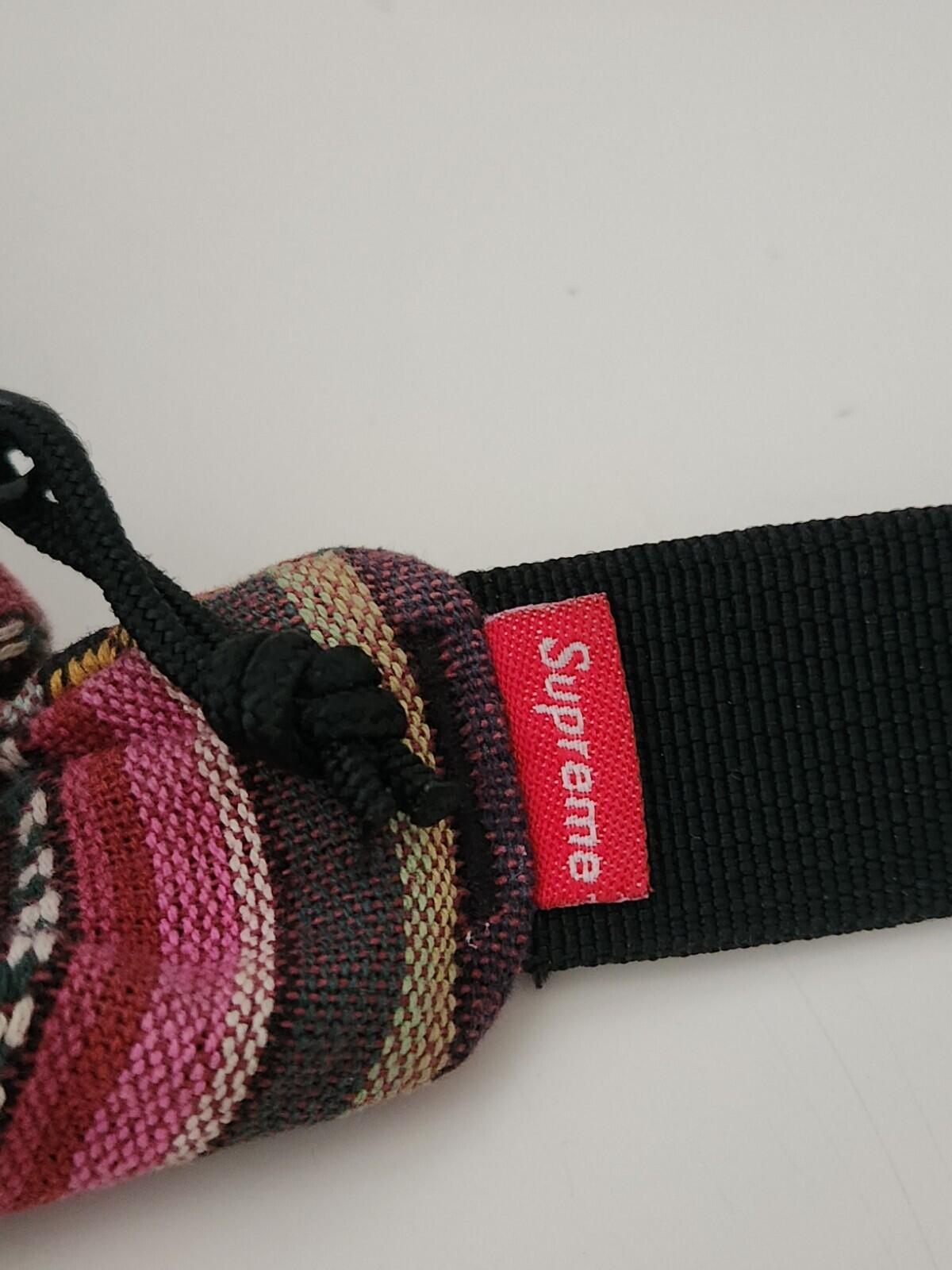 SS20 Supreme Woven Stripe Waist Bag Multicolour