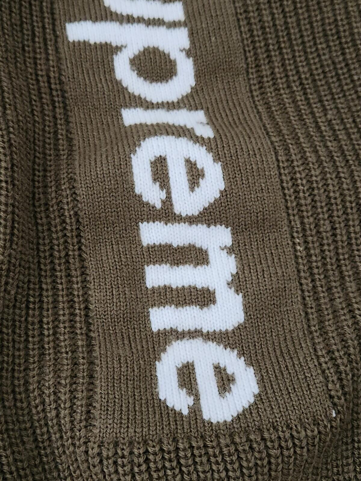 FW20 Supreme New Era Balaclava Olive Jacquard Logo Embroidered