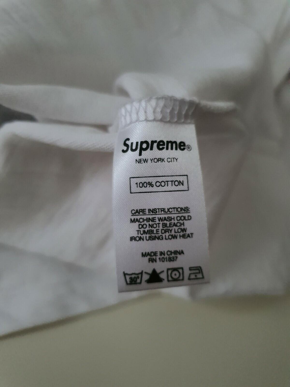 SS18 Supreme Stacked L/S Top white Größe XL Langarm