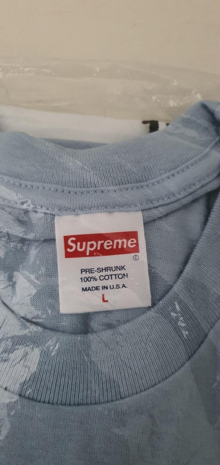 SS19 Supreme Buju Banton Photo Tee size L large T-shirt light blue New Unopened