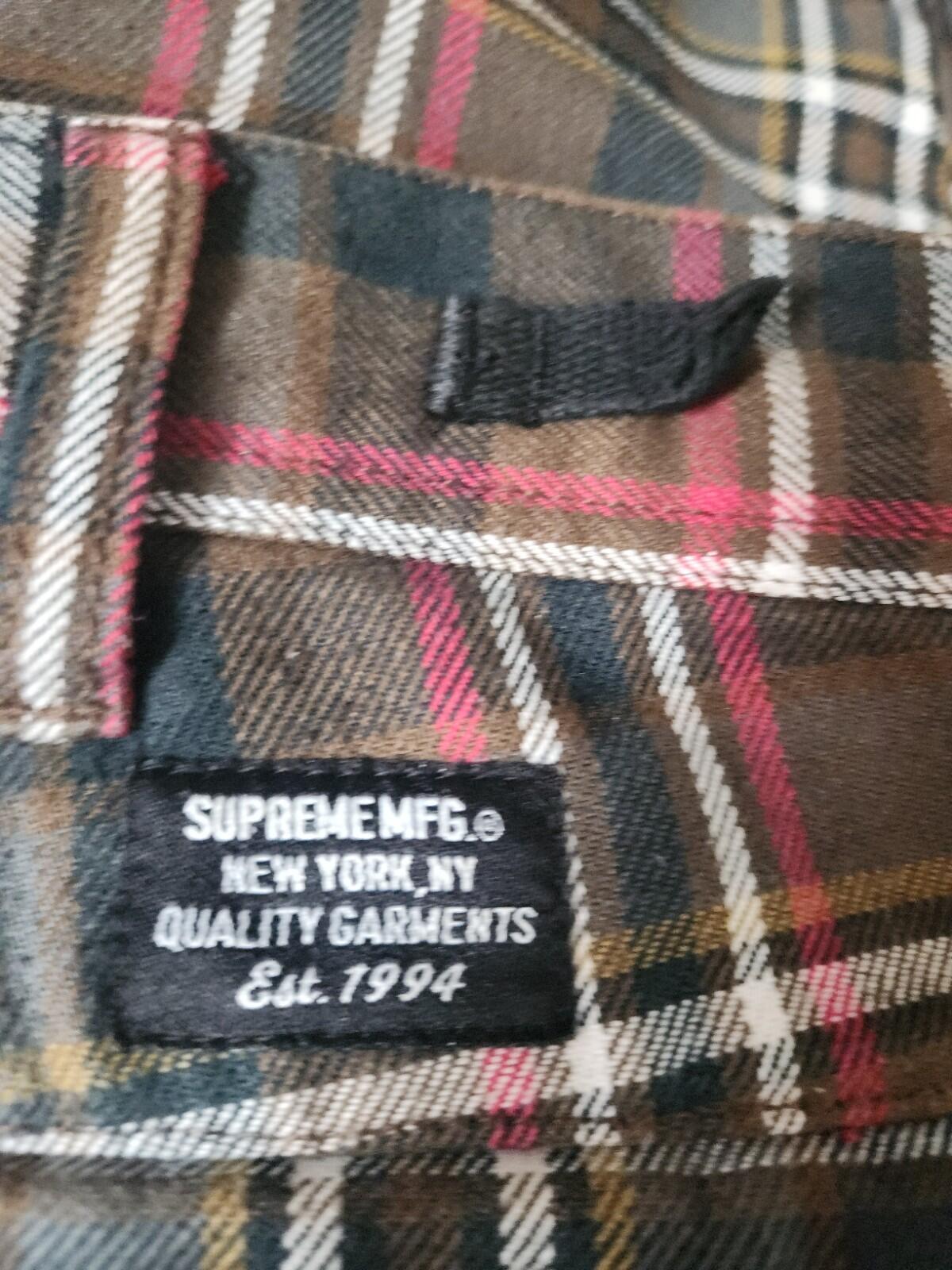 SS17 Supreme Cargo Pant Plaid Size 30 W30 L30
