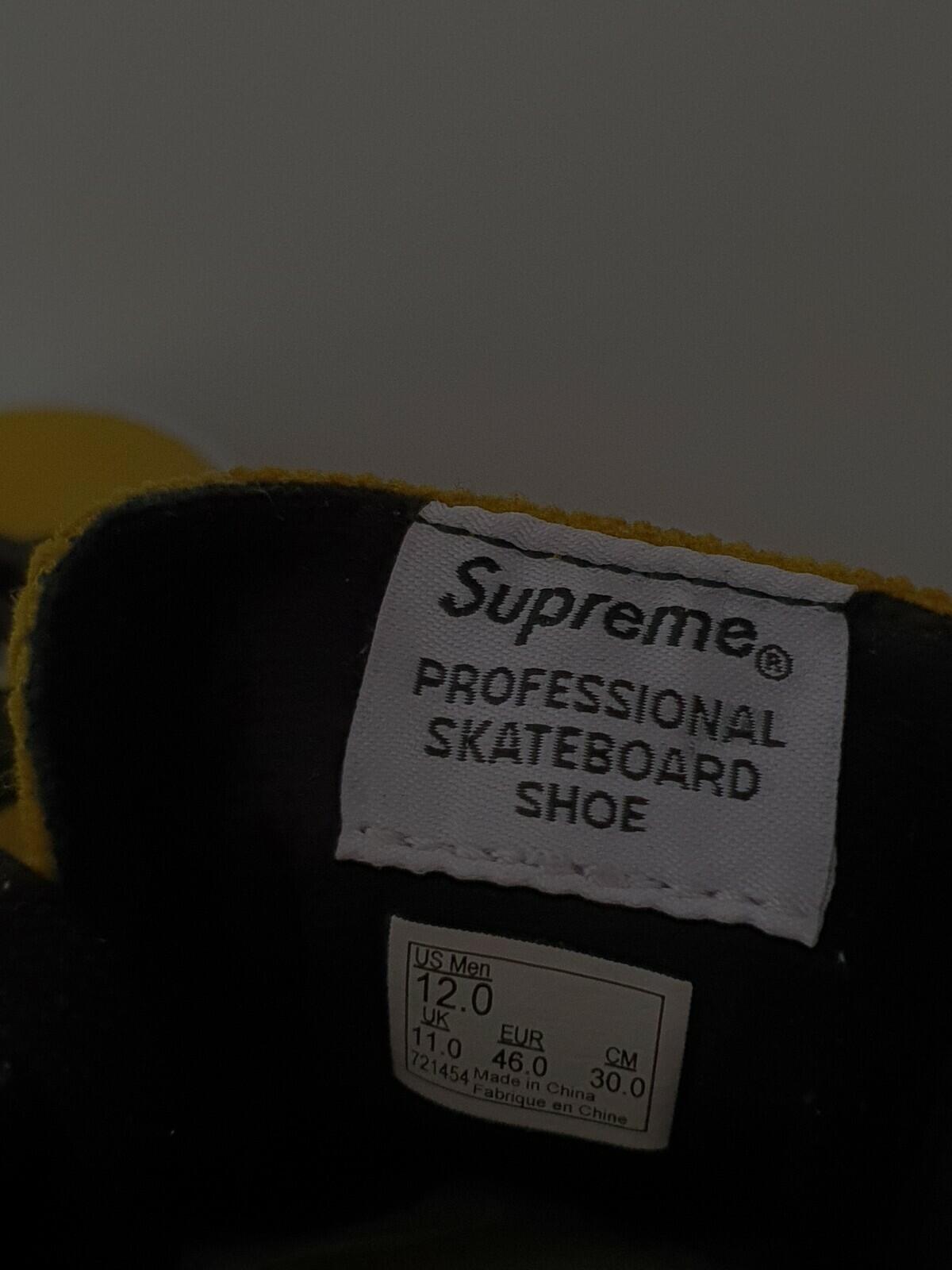 Supreme Vans Lampin Pro Croc Corduroy black / mustard trainers US 12 UK 11 EU 46