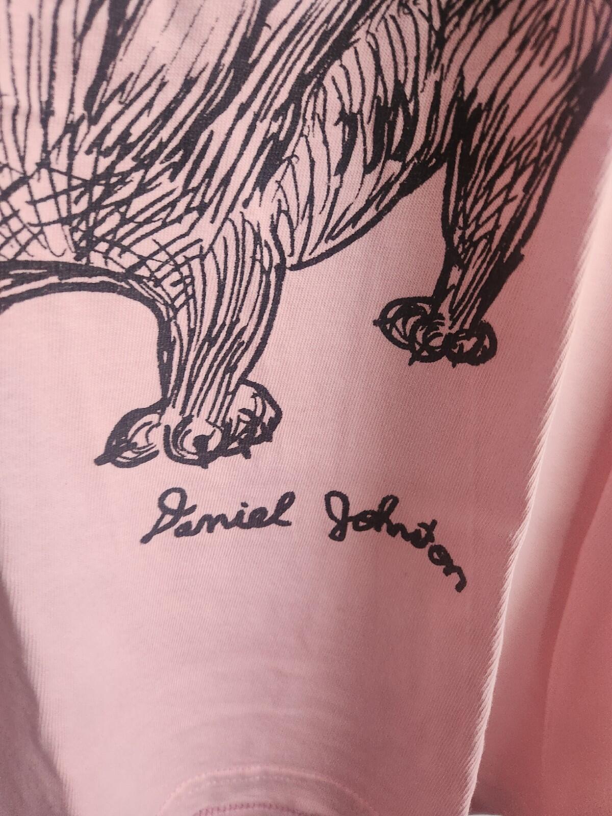 SS15 Supreme Daniel Johnston Tee Size M Medium Pink T-shirt Rare 2015 Vintage