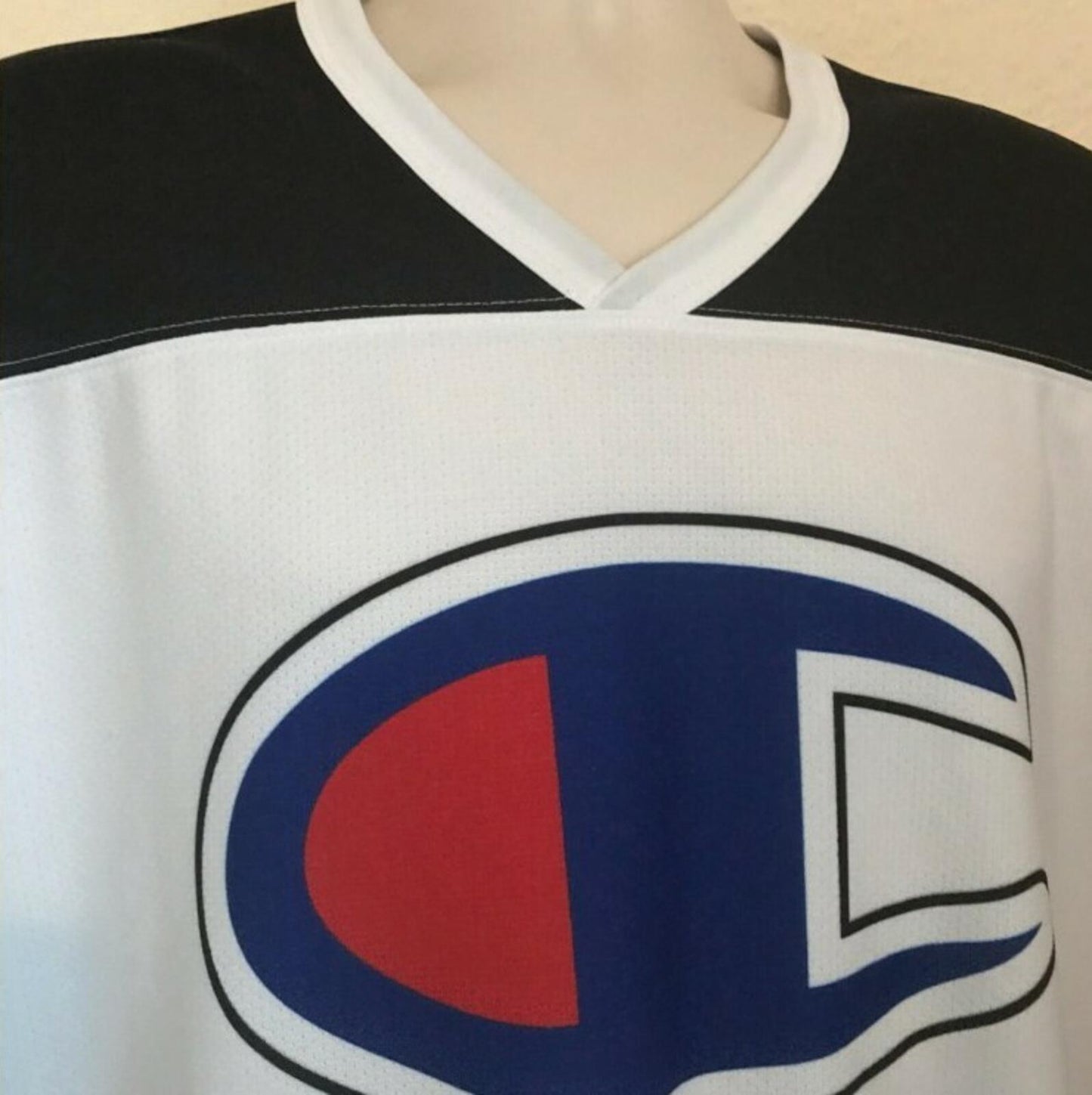 SS14 Supreme x Champion Hockey Top white size L large jersey Rare Vintage 2014