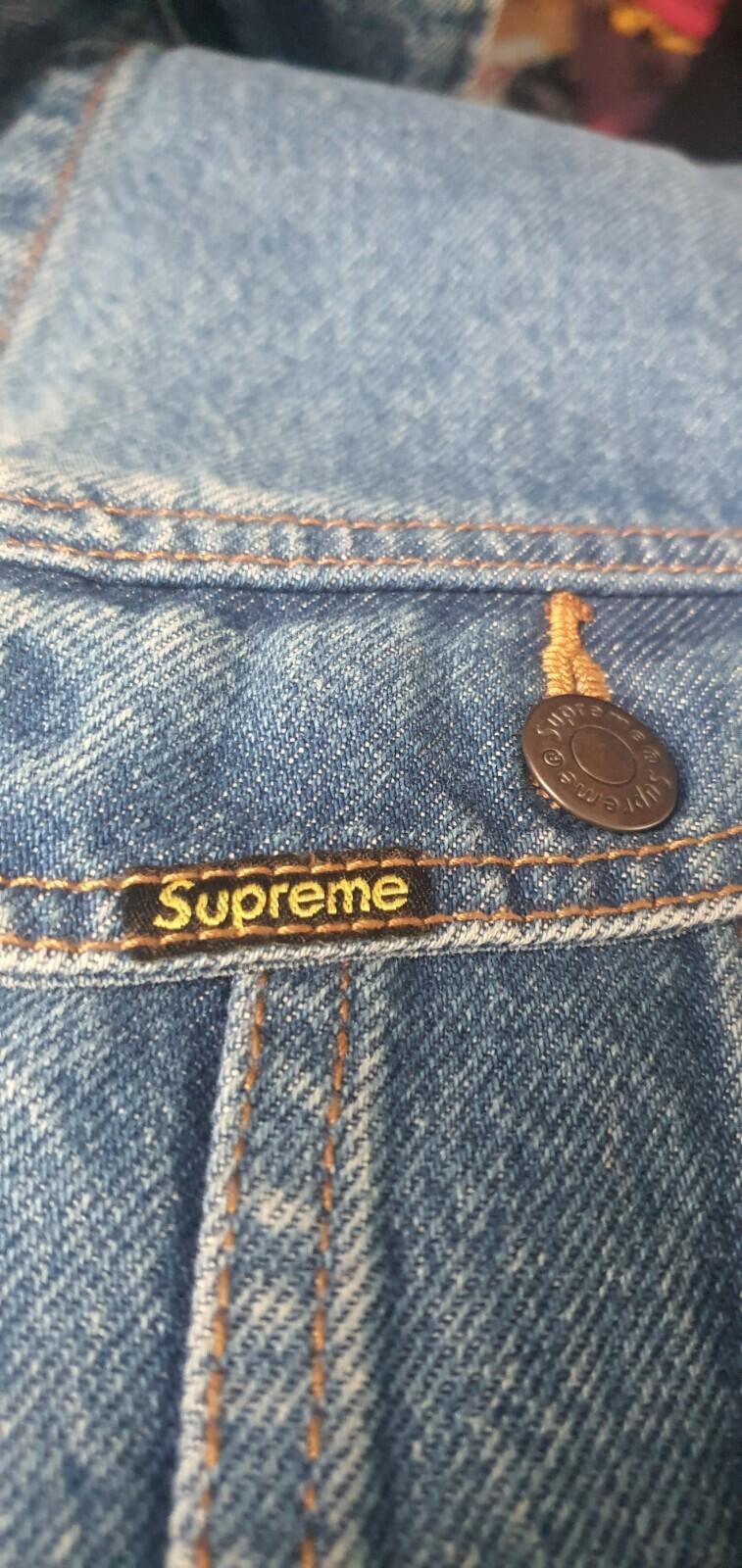SS19 Supreme New York painted trucker jacket Size M Medium