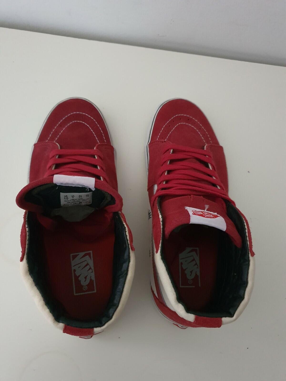 FW11 Supreme Vans SK8-Hi Pro Flies pack UK 9 US 10 EUR 43 Vintage burgundy